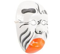 Homoyoyo Máscara Decorativa Ópera de Pekín Hecha a Mano en Yeso y Pulpa de Papel, Adecuado para Decoración del Hogar y Comedor en Fiestas y Eventos