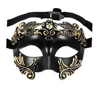 Homoyoyo Máscara Guerrera Samurai De Media Cara Para Disfraces - Ideal Para y Cosplay - Diseño Único De Guerrero En Plástico Perfecta Para Amantes Del Diseño y La Creatividad