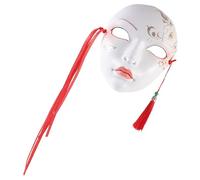 Homoyoyo Mascarilla de Fiesta Cosplay para Mujer con Diseño Chino Pintado Mano Máscara Facial Ligera y Cómoda para Carnaval Baile de Máscaras y Fotos de Disfraz