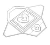 Homoyoyo Metal Cutting Dies Carbon Steel Background Frame Stencil For Scrapbooking Card Making DIY Albums Envelopes Compatible With Diecutting Machines