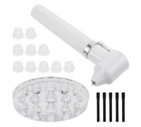 Homoyoyo Mezclador de para y Pigmentos Soporte para Taza de Blanco Batidora Portátil sin Batería Mano Accesorio para Mezcla Rápida y Versátil