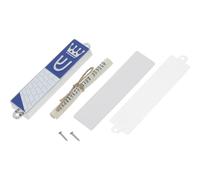 Homoyoyo Mezuzá Decorativa Pergamino Hebreo 94X20Mm Adorno Religioso para Puerta Símbolos Judíos y Palabras Sagradas Aleación de Zinc Resistente para Hogar y Oficina