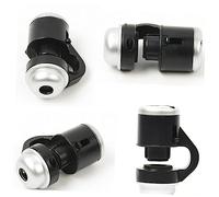 Homoyoyo Microscopio Móvil Clip para Cámara de Teléfono, Lente de Aumento 30x Iluminación Led, Diseño de Plástico Negro para Revisión de Antigüedades y Sellos