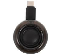 Homoyoyo Mini Altavoz de Viaje Type C para Portátil y Reuniones | Conexión Usb-c, Plástico y Aleación, Negro, para Viajes de Trabajo y Software de Conferencia