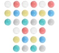 Homoyoyo Mini Cápsulas Redondas Vacías de 15 Mm para Máquinas Expendedoras de Chicles, 30 Piezas (, , , Transparente, , ), Contenedor de Juguetes y Premios para Fiestas y DIY
