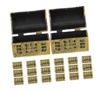 Homoyoyo Mini Cofre del Tesoro Pequeño 3,7 Cm Plástico Resistente Decorativo Vintage para Fiesta Temática Pirata y Regalos de Escritorio 20 Piezas