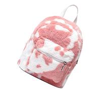 Homoyoyo Mini Mochila de Peluche Casual Mochila Informal para Niña para Diseño de Vaca Espaciosa