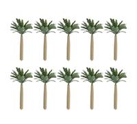 Homoyoyo Mini Palmeras Artificiales 10 Unidades Palmera Miniatura de Plástico 12 CM Árboles de Decoración de Jardín para Maquetas de Trenes y Dioramas Simulación Realista para