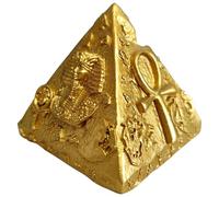 Homoyoyo Modelo Pirámide Egipcia Grande de Resina Artesanal, Decoración Vintage para Escritorio y Dormitorio, Figura Piramidal Misteriosa como Obsequio y Apoyo Decorativo