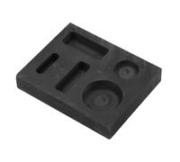 Homoyoyo Molde para Fundición de Metal de Grafito con Cinco Orificios para Drenaje de Aceite Superficie Lisa Alta Precisión y Durabilidad para Lingotes Plata