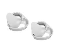 Homoyoyo Molde Para Pastel Corazón De Aluminio Alimenticio Con Base Desmontable - Ideal Para Tartas Mousse y Postres Deliciosos
