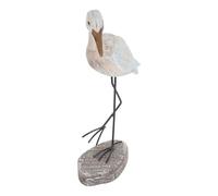 Homoyoyo Nautical Wooden Bird Decor, Seagull Statue, Mediterranean Style, Home Decoration, Decorative, Sturdy, Eye-Catching Design, For Living Room or Backyard