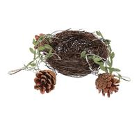 Homoyoyo Nido Colgante de Ratán para Pájaros Casita para Loros y Periquitos Tamaño Mediano Material Natural Resistente Adecuado para Jaula y Descanso de Aves