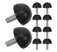 Homoyoyo Niveladores de Muebles Roscados M6 X 15 MM 48 Piezas Patas Ajustables Base de Goma para Mesas Sillas y Armarios Deslizadores para Estabilidad en Interiores y Exteriores