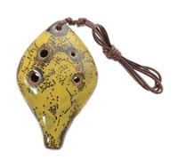 Homoyoyo Ocarina De 6 En Cerámica Blanca - Ideal Para Aficionados y Principiantes Perfecta Para Practicar y Regalar a - Elegante y Ligera
