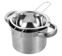 Homoyoyo Olla para Baño María de Acero Inoxidable 304, Fundidor de Chocolate y Calentador de Mantequilla, Set Olla Externa de 14 Cm y Recipiente de 400 Ml, Utensilio Cocina Multifuncional
