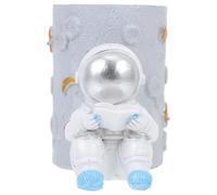 Homoyoyo Organizador de Bolígrafos de Escritorio Astronauta de Resina Gris Adorno Espacial Decorativo para Oficina y Hogar Estatua Funcional para Guardar Bolígrafos y Objetos Pequeños