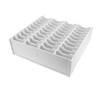 Homoyoyo Organizador de Marcadores para Escritorio 40 Compartimentos Soporte Multiusos de Plástico PP Duradero Almacenamiento Vertical para Rotuladores Pinceles y Suministros de Arte