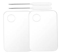 Homoyoyo Paleta De Maquillaje Para Base Transparente 4 Piezas Compacta Espátulas Cosméticas Reutilizables Para Mezclar Maquillaje Profesional Uso Salón De Belleza