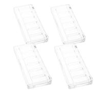 Homoyoyo Paleta de Maquillaje Transparente 6 Compartimentos y Soporte para Brochas Caja Vacía Multifunción de Plástico para Sombras de Ojos Rubores y Correctores Organizador Compacto