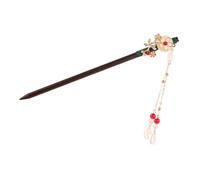 Homoyoyo Palillo Cabello de Madera Borla Tradicional Accesorio Chino para Mujeres Palitos Pelo para Peinados Vintage Adecuado para Bodas y Fiestas Diseño Largo para Cabello Medio a