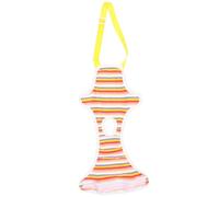 Homoyoyo Pañales Fisiológicos Lavables para Perros Talla M, Bragas Sanitarias Ajustables de Algodón Transpirable Naranja a Rayas, Pañal Ultraabsorbente para Perras en Celo y Cachorros