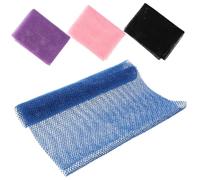 Homoyoyo Paños de Ducha Exfoliantes de Malla Nylon 4 Piezas Tamaño Largo para Cuerpo Depurador Corporal Africano Unisex Limpieza Corporal y Exfoliación en Baño y Viaje