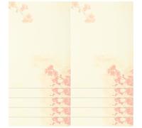 Homoyoyo Papel de Carta Borde de Flores, 80 Hojas Elegantes y Clásicas para Escribir Suavemente Notas Afectivas y Saludos en Casa o Escuela