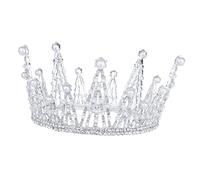 Homoyoyo para Boda Estilo Reina Accesorio Ligero para Cabello Cumpleaños Halloween y Celebraciones Diadema Nupcial Blanca Elegante