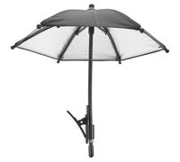 Homoyoyo Paraguas para Teléfono Celular Negro de Tejido Protección Solar | Parasol para Teléfono Móvil, Paraguas Pantalla del Teléfono, Paraguas para Smartphone, Celebracion Verano