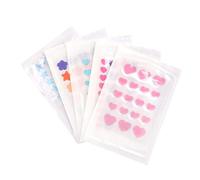 Homoyoyo Parches Faciales para Granos 5 Unidades Tamaño Estándar Cómodos Transpirables para Cuidado Diario Alivio de Enrojecimiento y Reducción de Inflamación Uso Facial Estilo Aleatorio