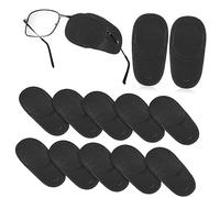 Homoyoyo Parches Oculares Reutilizables Para Gafas 12 Unidades Tamaño Mediano Tela No Tejida Transpirable Cuidado Ocular Para Niños Uso En Casa y Viaje Ajuste Cómodo Para Ambliopía y Estrabismo