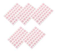 Homoyoyo Parches para Granos Forma de Estrella Adhesivos Invisibles y Portátiles 5 Unidades Rojas Compatibles Maquillaje para Piel Limpia y Reducción de Cicatrices