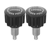 Homoyoyo Pasador de Resorte para Bicicleta Estática Ajustable de 38 Mm, Perilla de Abs Negra, 2 Piezas, Repuesto para Equipo Fitness Doméstico y Comercial, Accesorio para Banco de Pesas