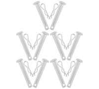 Homoyoyo Pasadores de Fijación para Andamios 10 Juegos Plateados de Pasador de Bloqueo y Acoplamiento Resorte para Piezas de Retención Industrial, Uso en Construcción y Seguridad Laboral