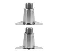 Homoyoyo Patas de Acero Inoxidable Ajustables para Muebles y Estufas, Soporte Resistente Desmontable con Altura Regulable de 10 a 13,5 Cm, Juego de 2 Patas Niveladoras para Cocina,