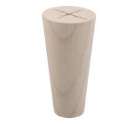 Homoyoyo Patas de Madera Maciza Redondas para Muebles, Altura 9,9 Cm, Patas de Repuesto para Sofá y Mesa de Té, Acabado Natural sin Pintar, Protección de Borde Curvo para Uso Seguro