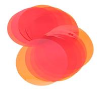 Homoyoyo Pegatinas de Gel Autoadhesivas para Iluminación Ambiental, Filtro Suavizante de Luz Cálida Ámbar, 20 Unidades Redondas de 74 CM para Focos LED de Techo, Adecuado para Oficinas y