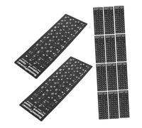 Homoyoyo Pegatinas de Teclado Ruso-inglés Mate, 20 Hojas con Letras Cirílicas para Portátil y Ordenador de Escritorio, Letras Adhesivas Duraderas, Compatibles con Teclado Estándar para Uso
