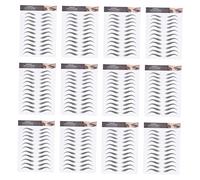 Homoyoyo Pegatinas Para Cejas Postizas 12piezas Impermeables 6d Material Ecológico Para Cejas Claras Reutilizables Maquillaje Fácil Diseño Natural