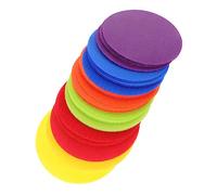 Homoyoyo Pegatinas Redondas para Alfombras 30 Piezas Adhesivas de Poliéster Marcadores Educativos para Aula Material Escolar Niños Marcador de Posición Seguro y Visible