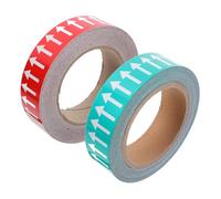 Homoyoyo Pegatinas Reflectantes para Tuberías 30 Mm X 20 M, Cinta Direccional Flechas Rojas y Verdes, 2 Rollos para Identificación de Flujo Industrial y Señalización de Seguridad
