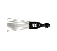 Homoyoyo Peine Afro De Metal Para Pelo Rizado - Africana Desenredante Con Mango De Plástico - Ideal Para De Peluquería K1