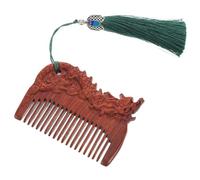 Homoyoyo Peine de Madera de Durazno para Bebés Antistático Hecho Mano Cuidado del Cabello del Niño Peine de Madera para Recién Nacidos