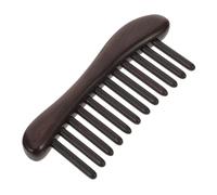 Homoyoyo Peine de Madera de Sándalo Púrpura para Masaje Capilar Peine de Dientes Anchos Artesanal para Cuidado del Cabelludo Natural con Aroma para Hombres Mujeres