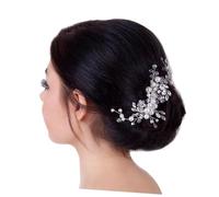 Homoyoyo Peine De Perla Para Novia Peineta De Boda Adornos De Cristal Accesorios De Pelo Para Bodas Peineta De Novia Postizo