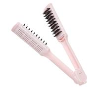 Homoyoyo Peine Plancha de Pelo en Forma de V Cerdas de Plástico, Herramienta de Alisado y Rizado para Cabello Femenino, Portátil y Fácil de Usar