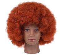 Homoyoyo Peluca Afro Rizada Corta para Mujer Negra Sintética con Rizos Voluminosos Naturales para Fiestas Temáticas Cosplay y Uso Diario Estilo Afro Chic Marrón