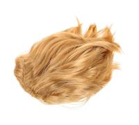 Homoyoyo Peluca Corta para Cosplay de Hombre, Cabello Sintético Liso Rubio, Peinado Estilo Político, Peluca de Halloween para Disfraz y Fiesta, Ligera y Ajustable