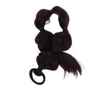 Homoyoyo Peluca de Trenzas Bubble para Niñas Extensión Sintética de Doble Coleta con Diseño Color Marrón Oscuro Accesorios de Pelo para y Fiestas y